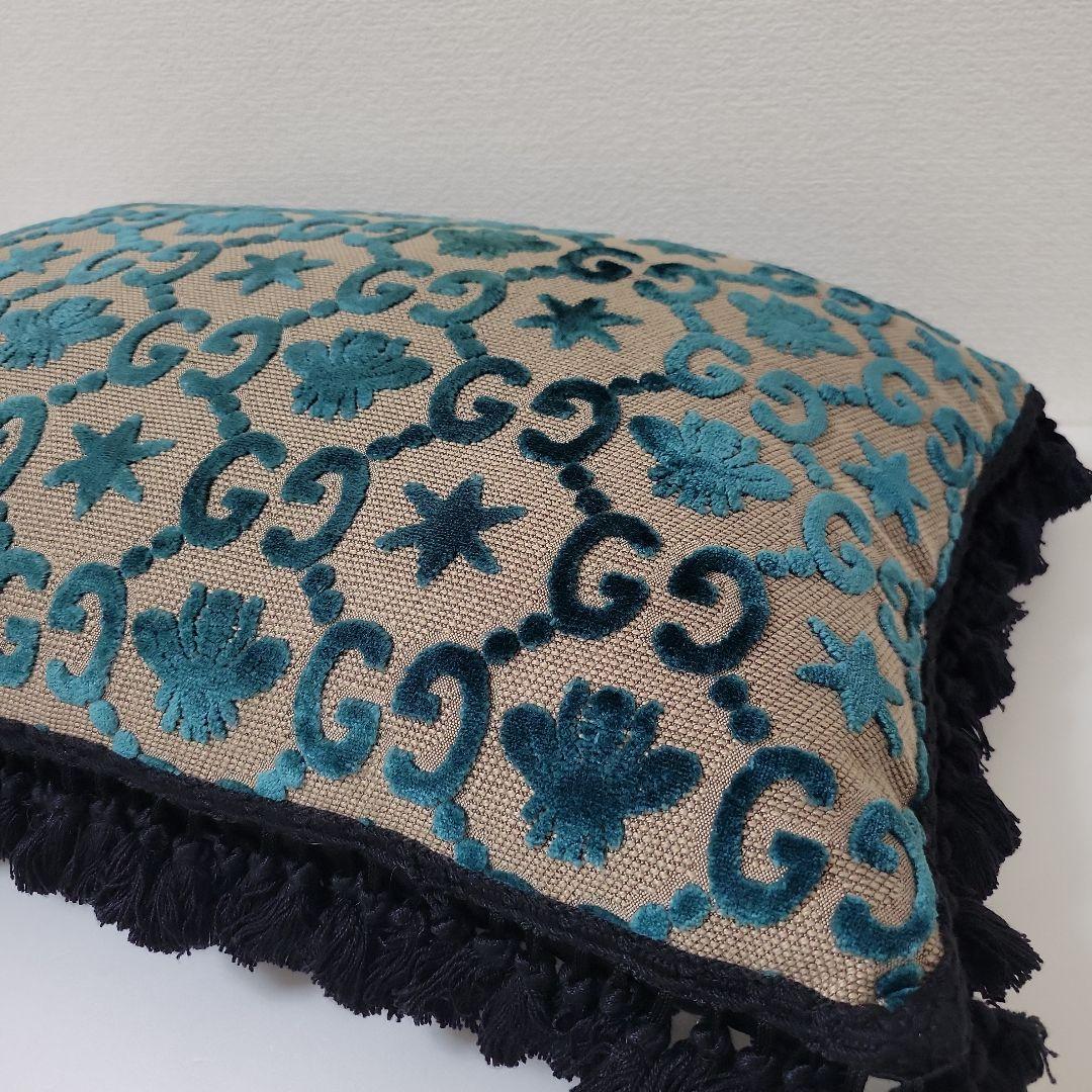 GUCCI グッチ クッション GG ジャガード ベルベット