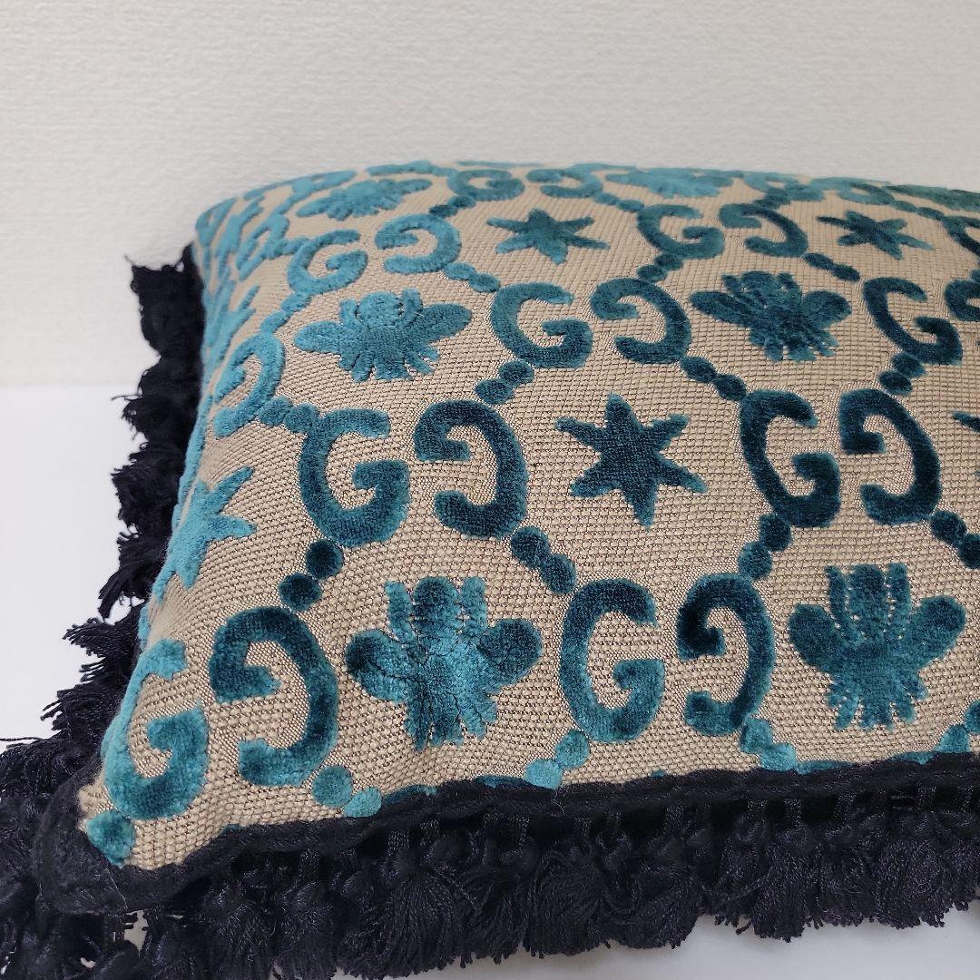 GUCCI グッチ クッション GG ジャガード ベルベット