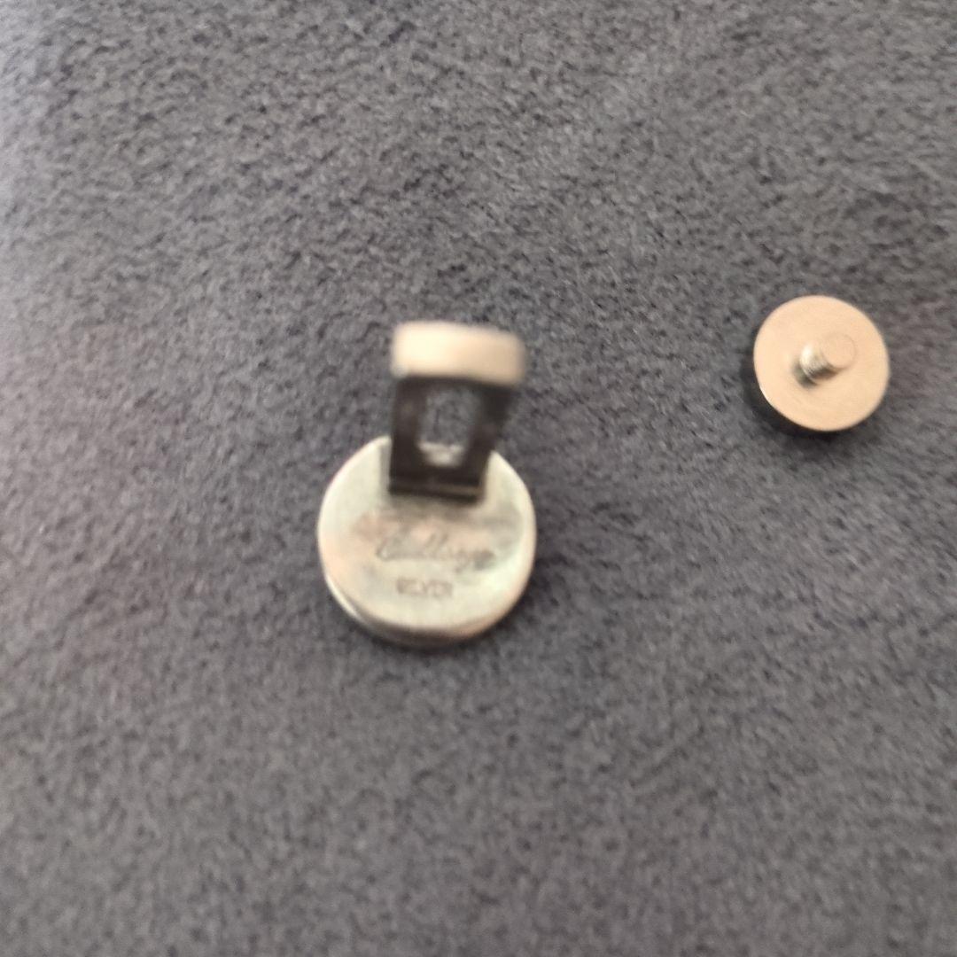 ブルズアイ　総銀製（ガンメタメッキ）指かけ　クラリネットクランポン用