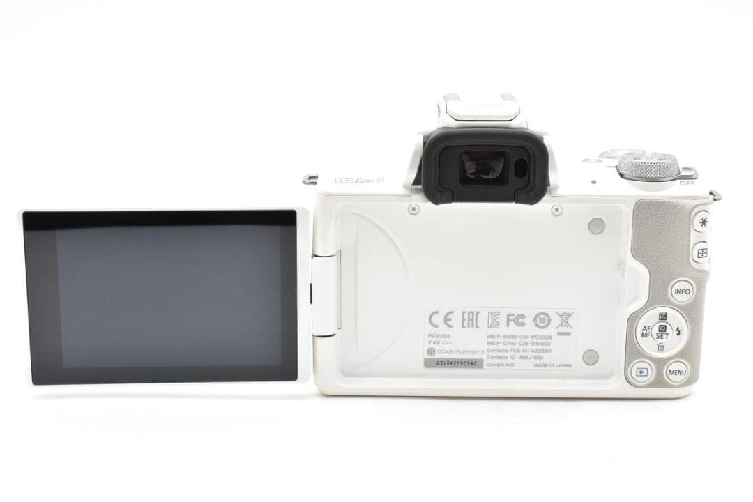 Canon EOS Kiss M ホワイト S数3000回以下 標準レンズ付