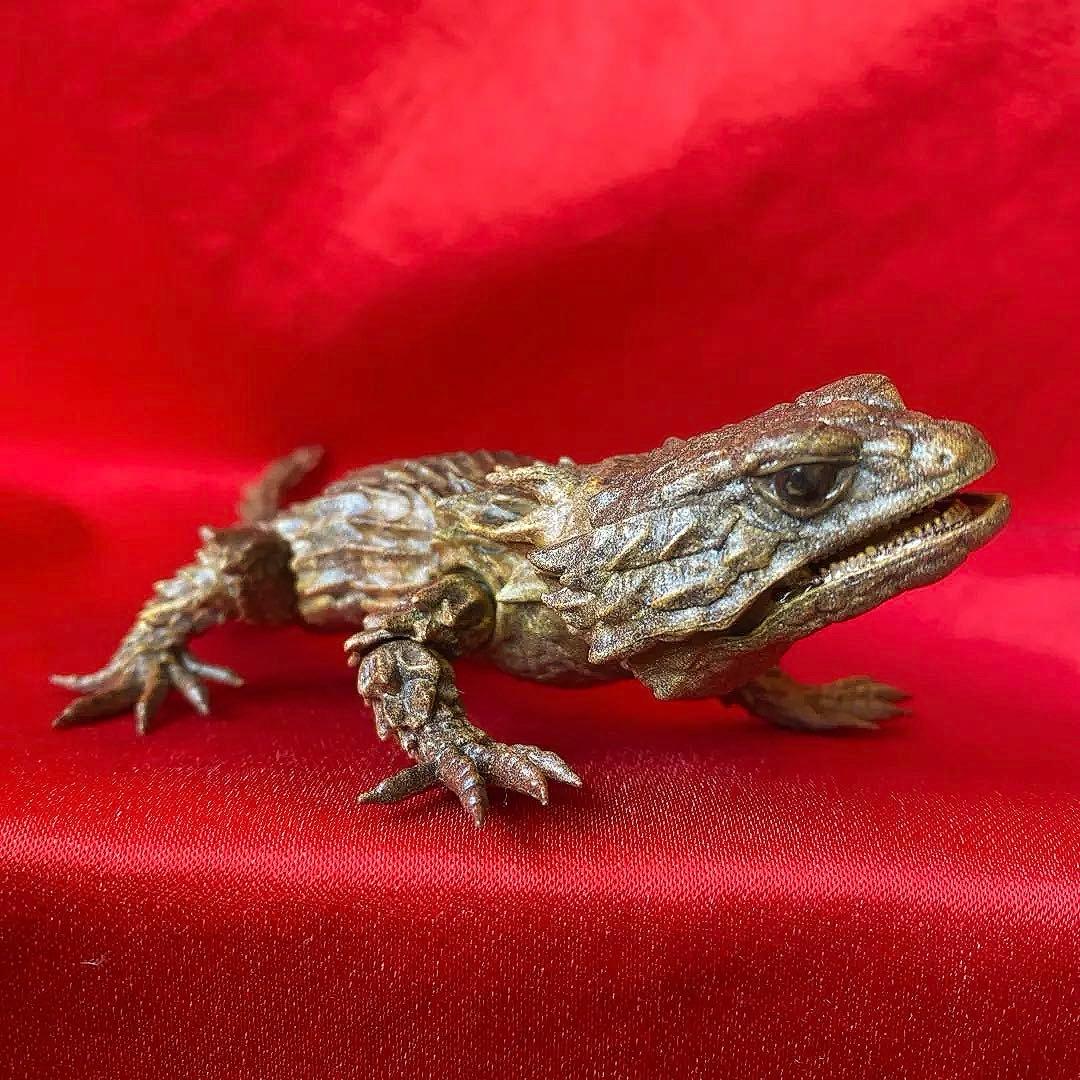 アルマジロトカゲ　リペイント品　ダンゴムシ　バンダイガシャポン