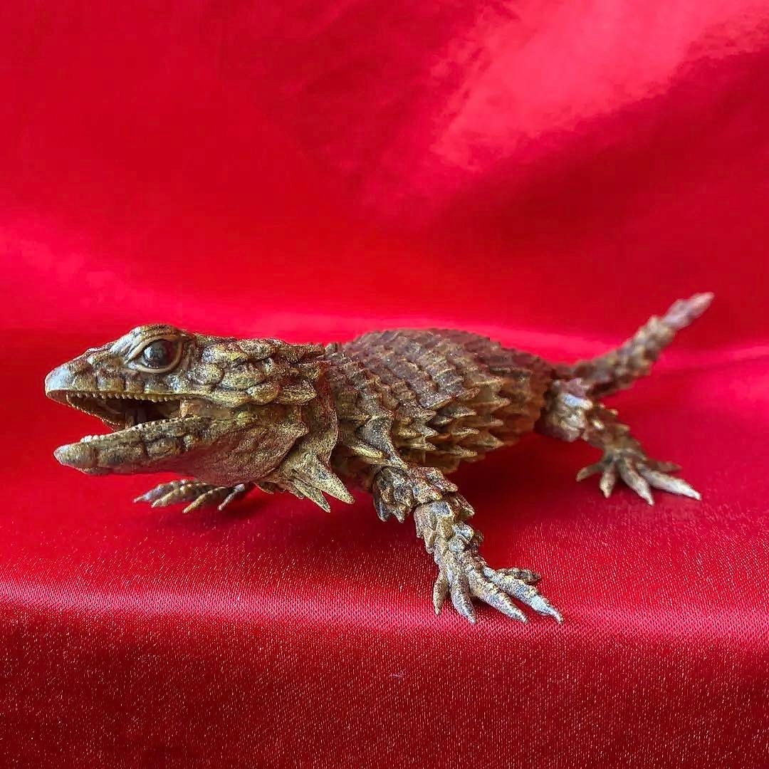 アルマジロトカゲ　リペイント品　ダンゴムシ　バンダイガシャポン