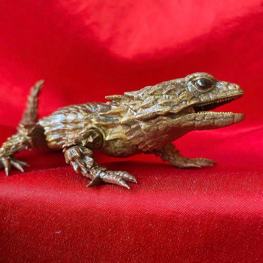 アルマジロトカゲ　リペイント品　ダンゴムシ　バンダイガシャポン