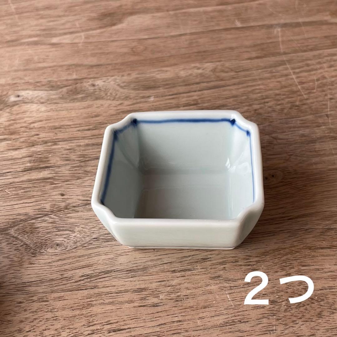 マリアンヌ様 丸小皿2＋青白磁隅切豆鉢2＋染線隅切豆鉢2＋花豆鉢3種＋龍小皿2