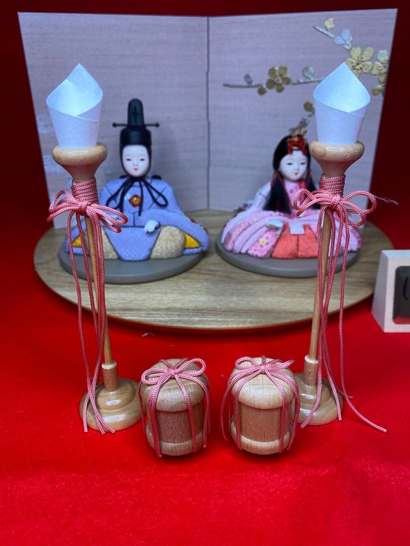 東京久月　木目込人形　ほのか　親王飾り・頭　杉田明十志　原作・木目込　新井久夫