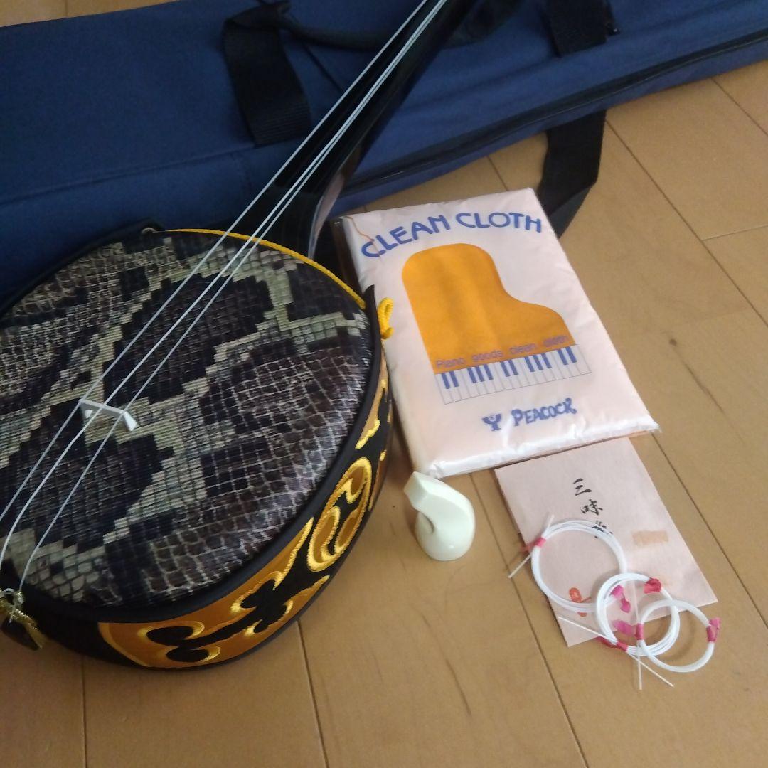 【ジャンク】三線 　沖縄　ソフトケース付き