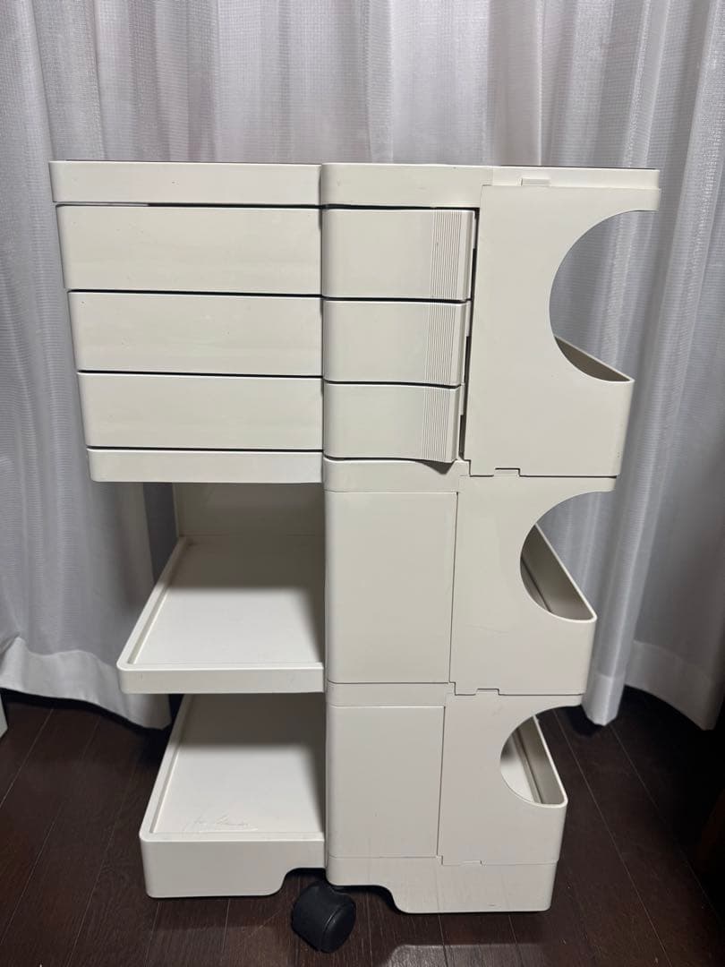 B LINE ボビーワゴン　ジョエ•コロンボデザイン 3段×3トレイ ホワイト