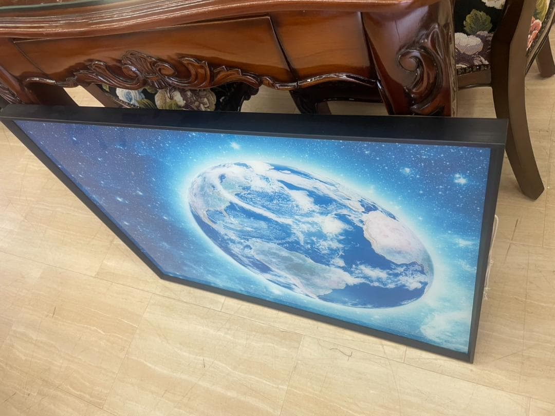 【1点限定品】アートパネル　宇宙　ポスター　地球　世界　絵　絵画　壁掛け　額縁