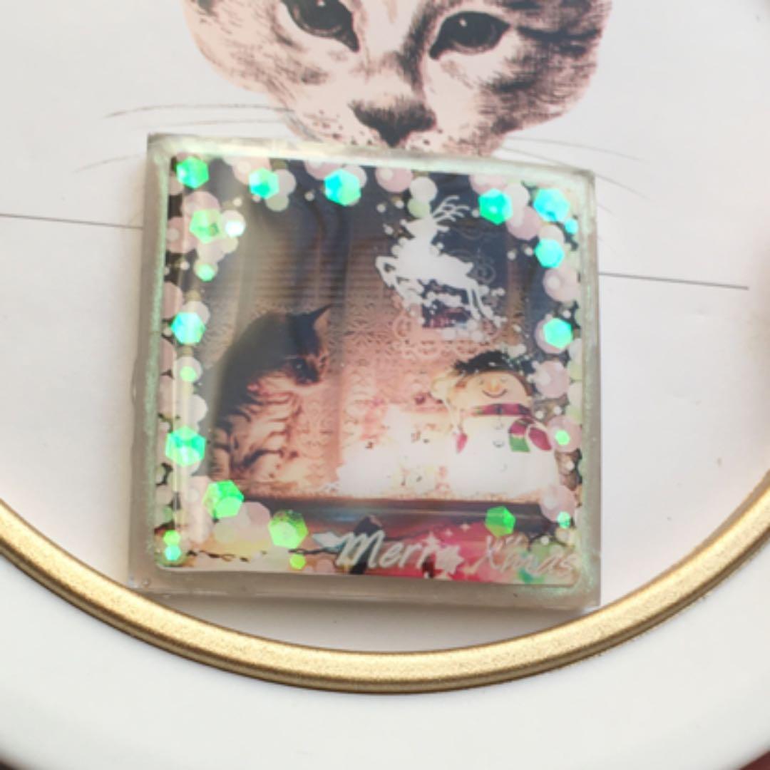 レジンヘアゴム♡クリスマストナカイさんと猫ちゃん・再販不可