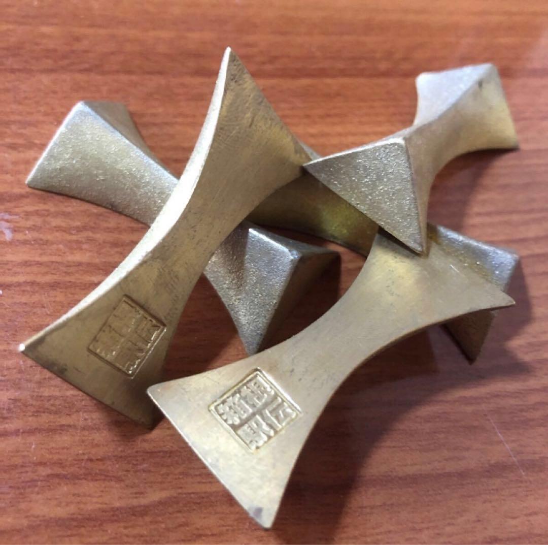 箸置き 箱根駅伝 FUTAGAMI 閃光 真鍮 フタガミ ゴールドカラー 非売品