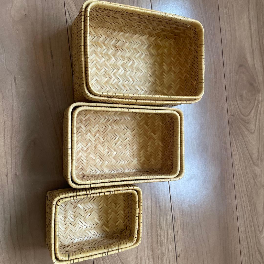 藤倉商店　竹籠　3点セット