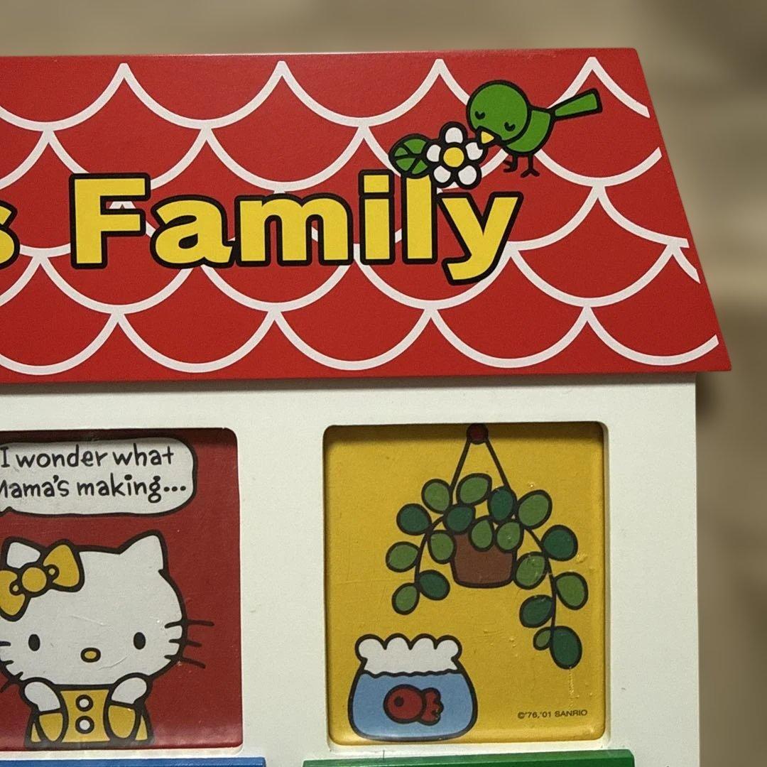 希少！レア！昭和レトロ　サンリオ　キティちゃん　木製フレーム　写真立て