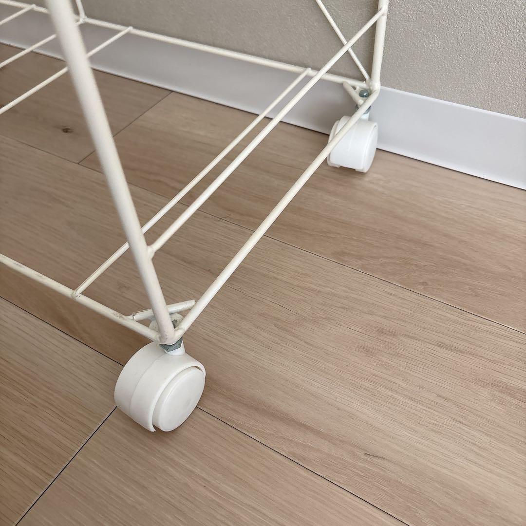 【コーヒー】ランドリーチェスト・ラック　ホワイト