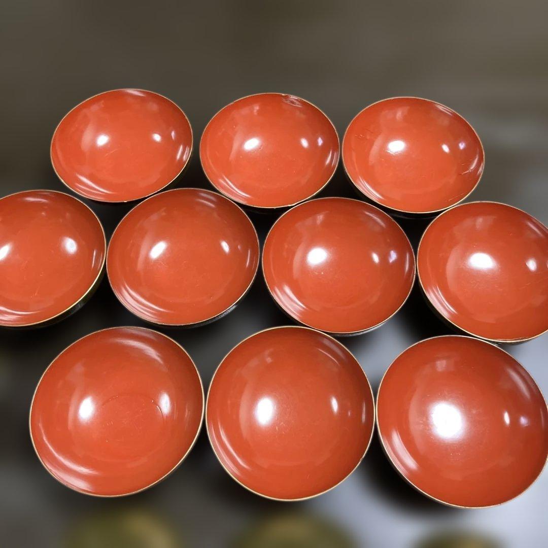 輪島塗珍しいビンテージ漆器お椀10客セット