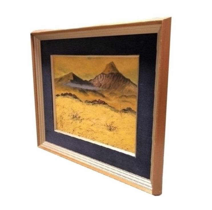 【 康端倪「芒哩磐梯」】　真作　会津若松市収蔵作家