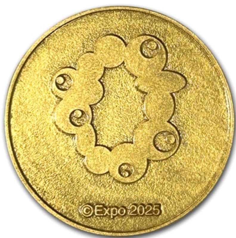 EXPO2025 金箔メダル　ミャクミャク