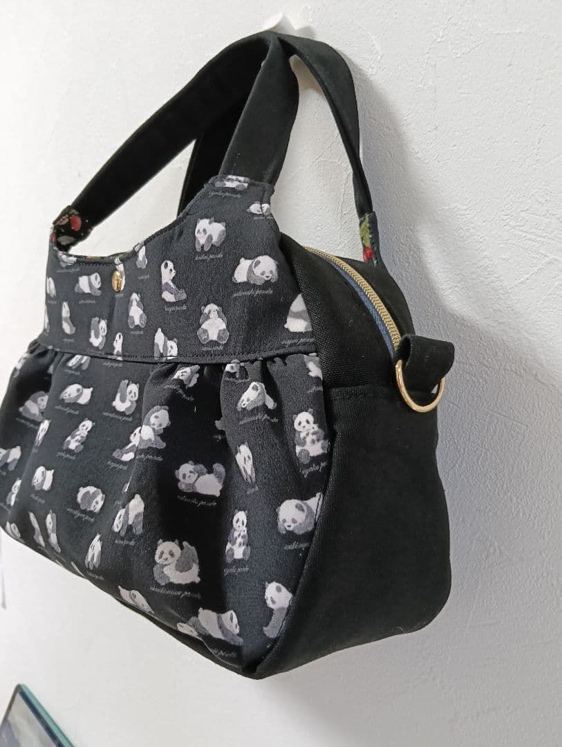 あおりころりんボストンバッグ 2点 パンダ図鑑 ホビールーム