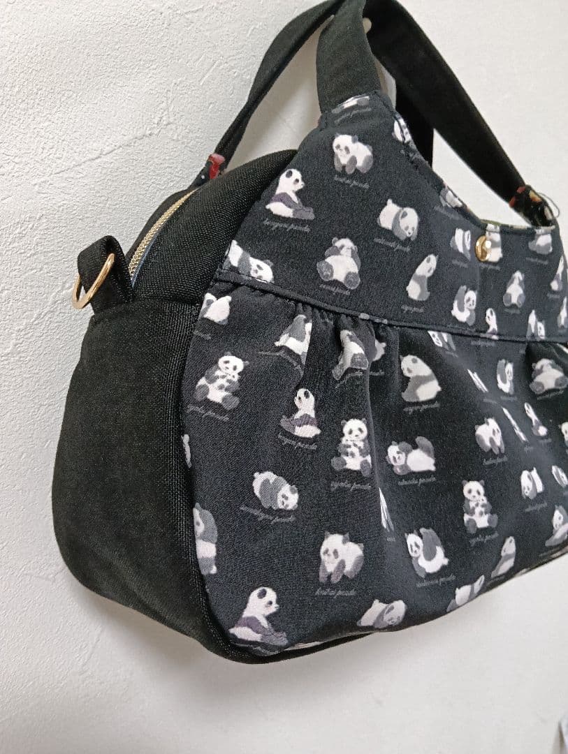 あおりころりんボストンバッグ 2点 パンダ図鑑 ホビールーム