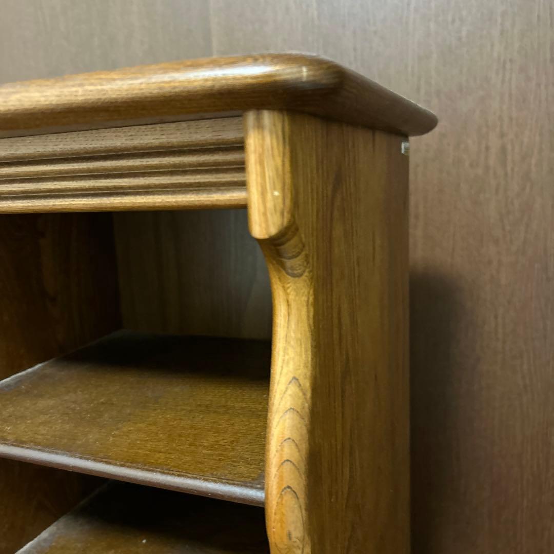 たのメル便発送♪ カリモク　小物棚　ウッドラック　電話台　レトロ