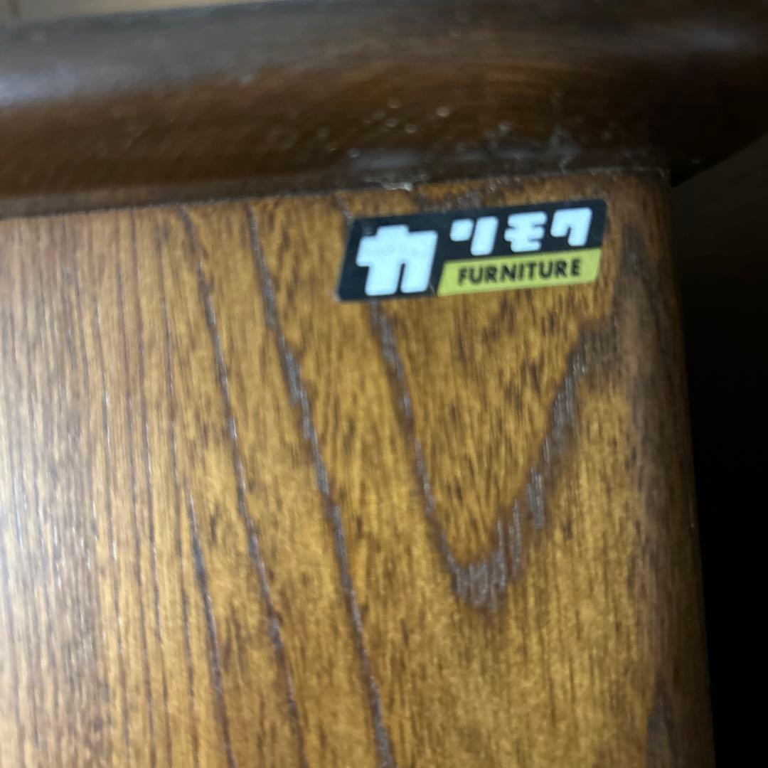 たのメル便発送♪ カリモク　小物棚　ウッドラック　電話台　レトロ