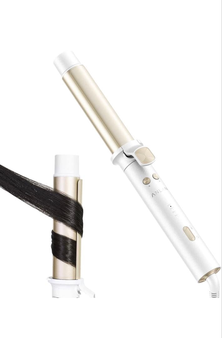 【1度の試し使用のみ】ANLAN オート カールアイロン 32mm 自動巻き