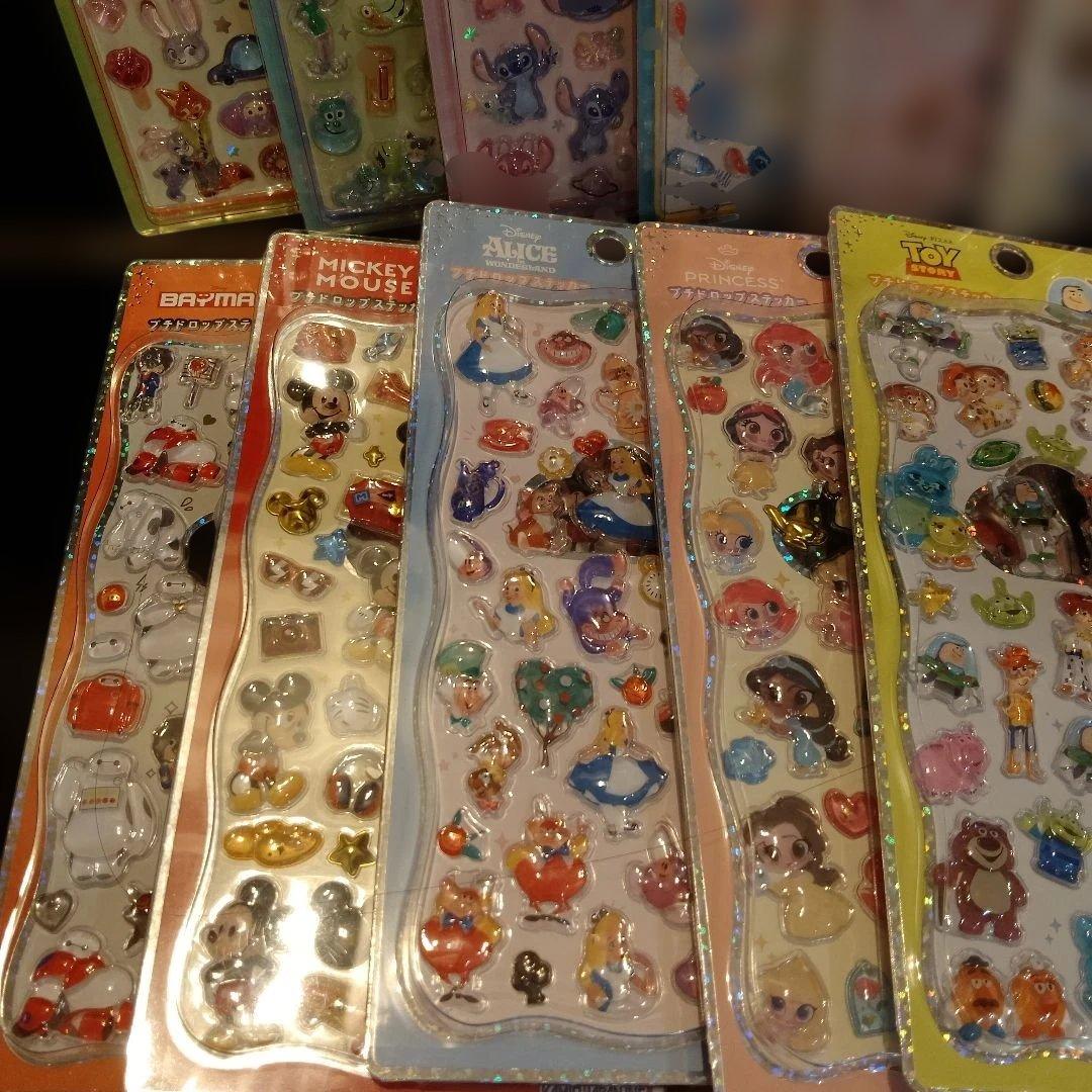 正規品 即日配送 ディズニーボンボンドロップシール　プチドロ　 17種セット