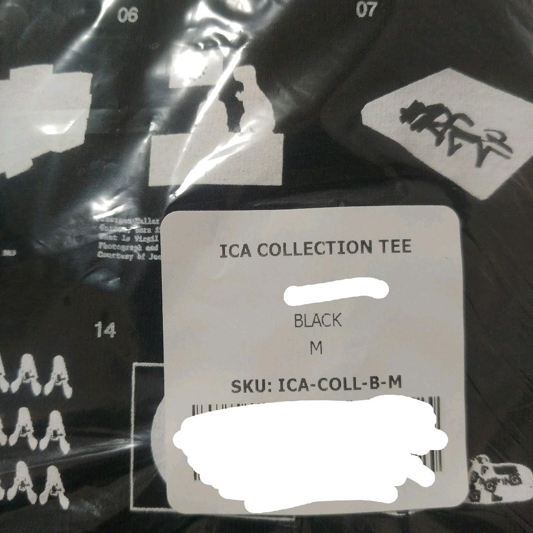 ヴァージルアブロー×チャンピオン×ICA Tシャツ (黒) Mサイズ