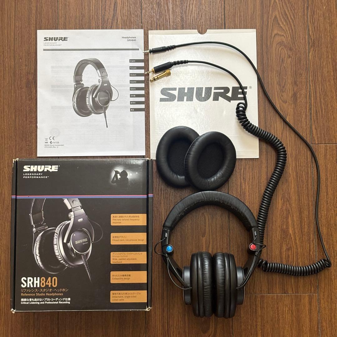 SHURE SRH840 モニターヘッドホン