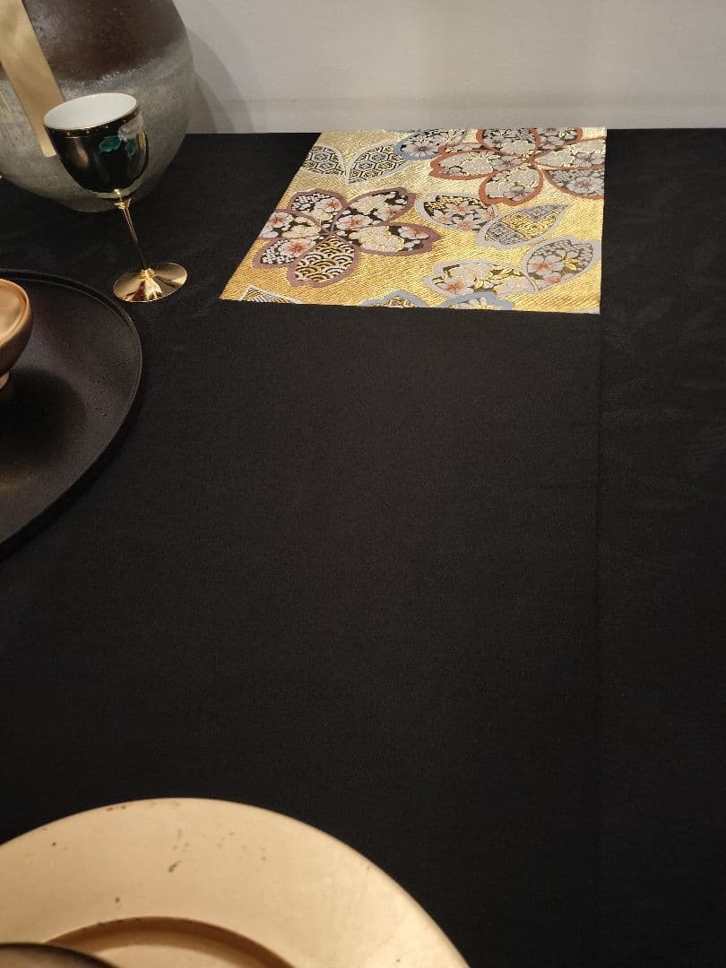 A748高級‼️ひな祭り‼️袋帯テーブルランナー2m19cm