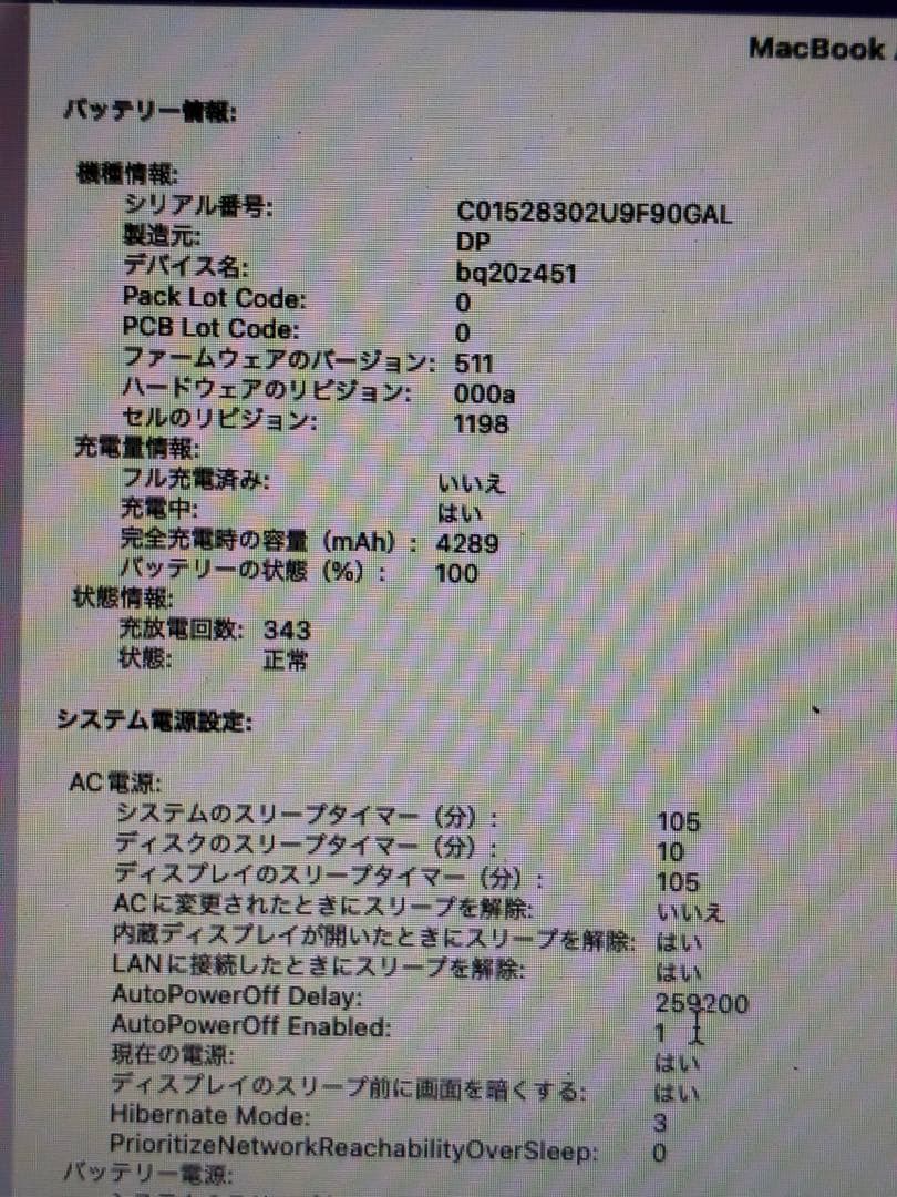 【箱有】MacBook Air (11-inch, Early 2015)