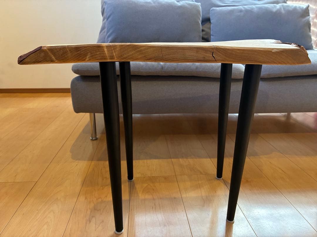 【現品限り】国産楠（くすのき） 無垢一枚板サイドテーブル