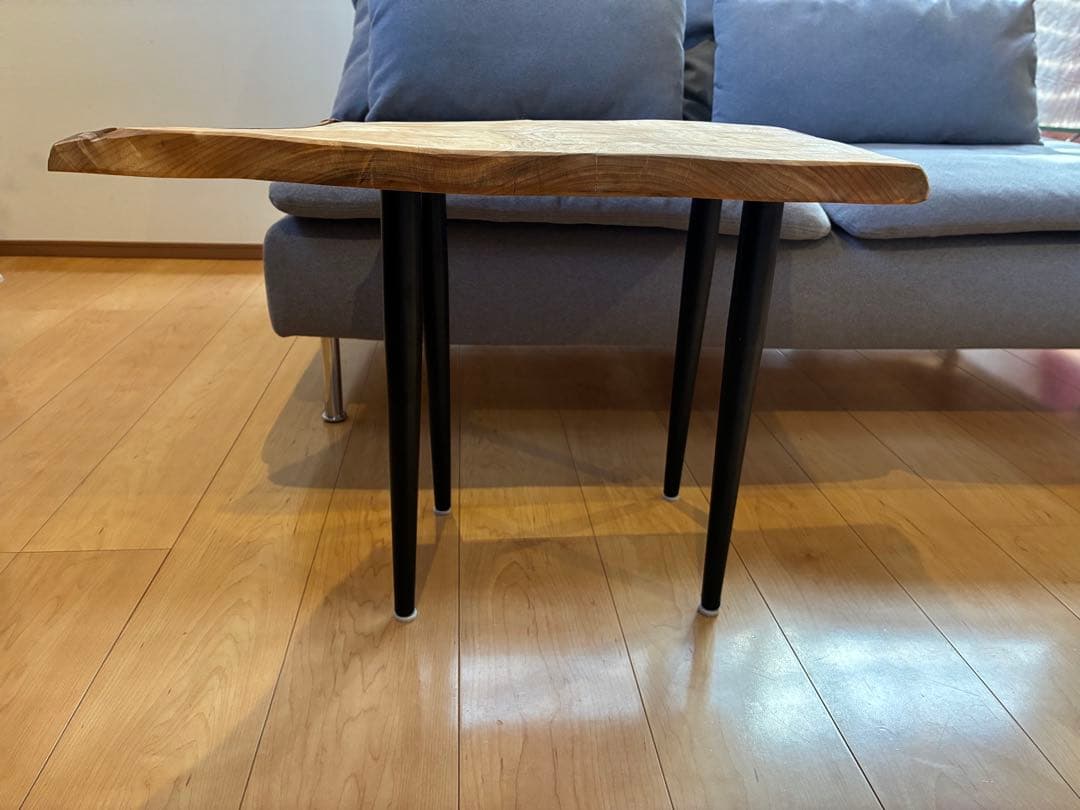 【現品限り】国産楠（くすのき） 無垢一枚板サイドテーブル