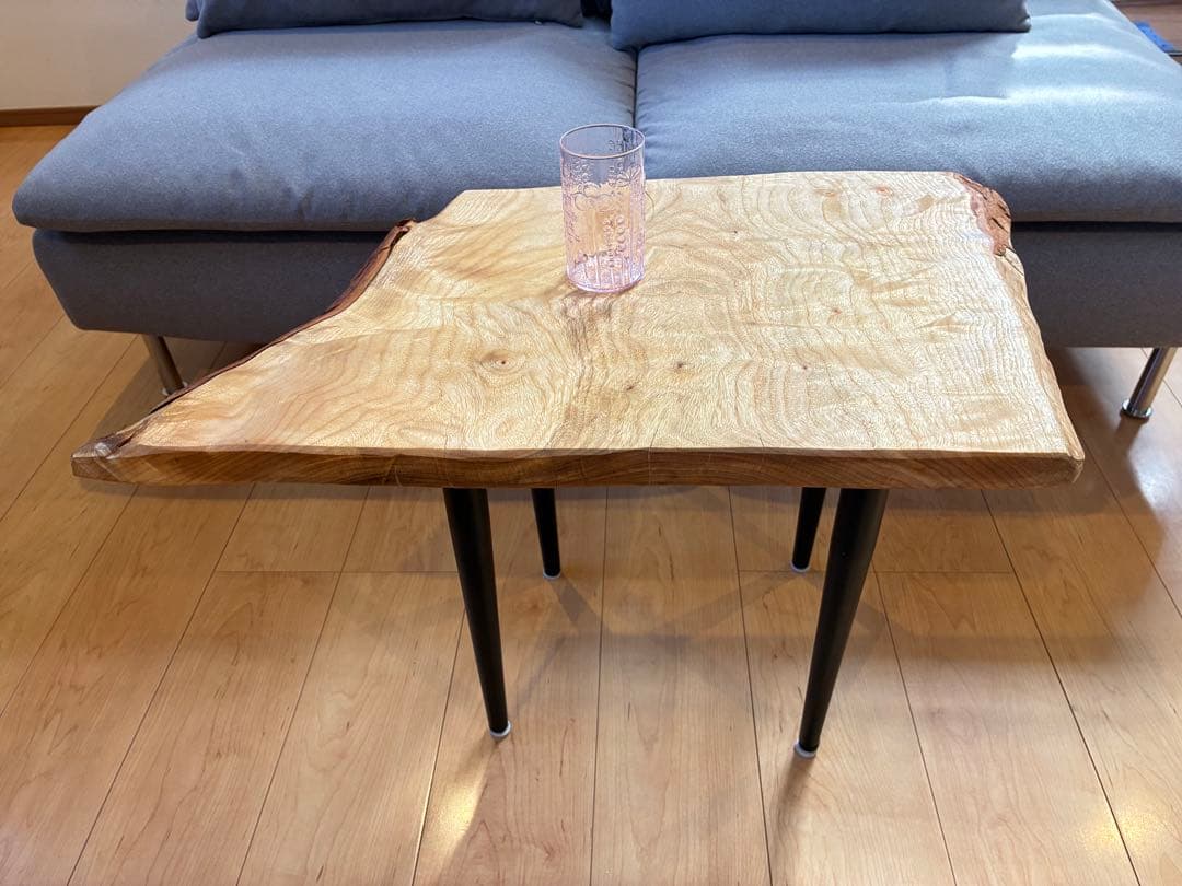 【現品限り】国産楠（くすのき） 無垢一枚板サイドテーブル