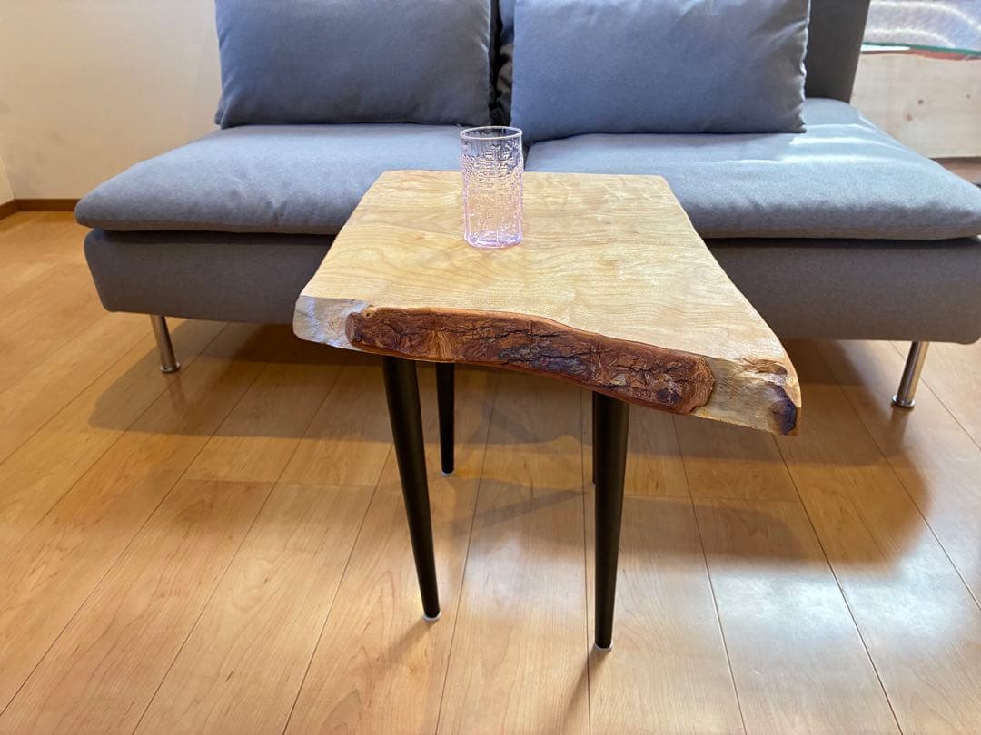 【現品限り】国産楠（くすのき） 無垢一枚板サイドテーブル