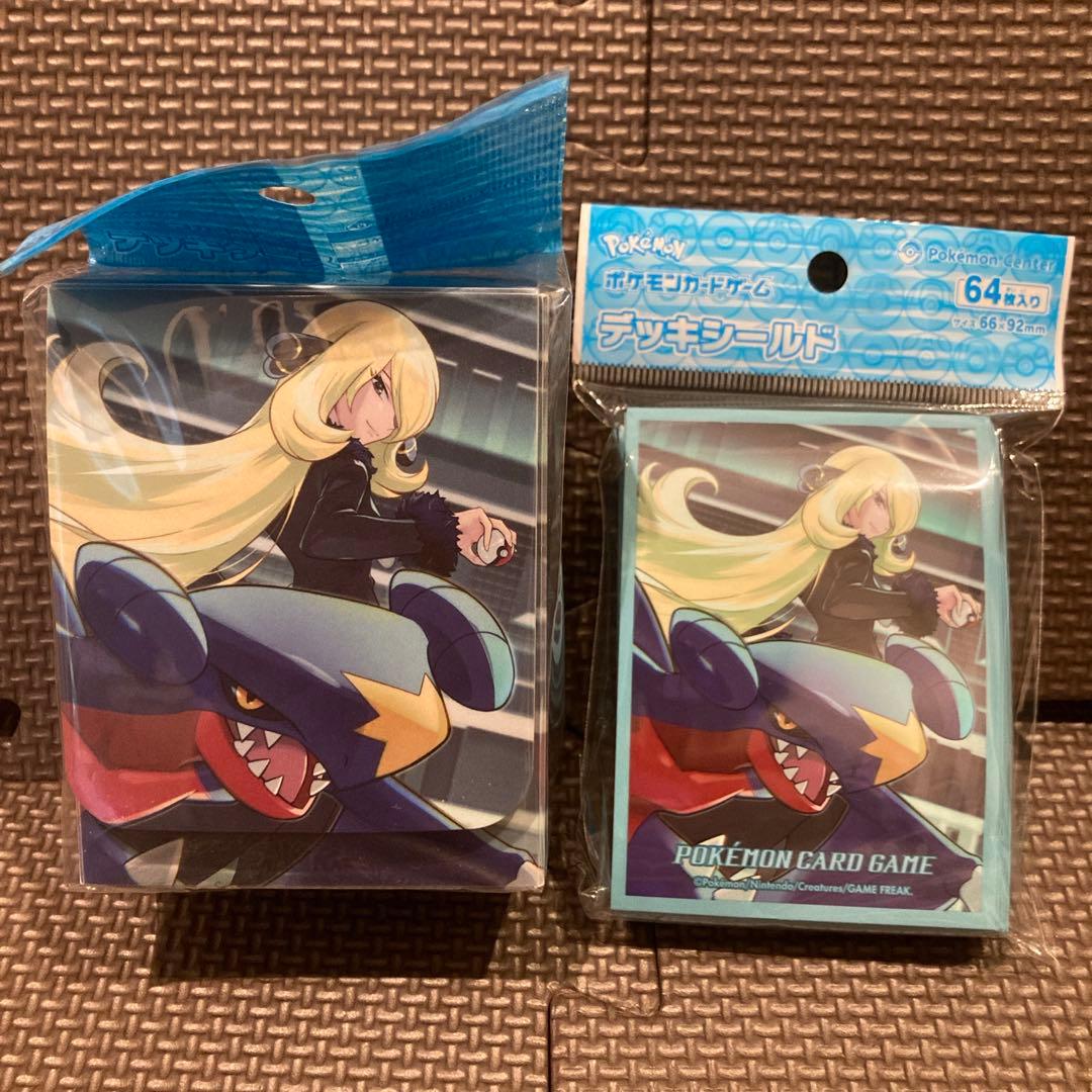 3点セット　シロナ＆ガブリアス ラバープレイマット／デッキケース／デッキシールド