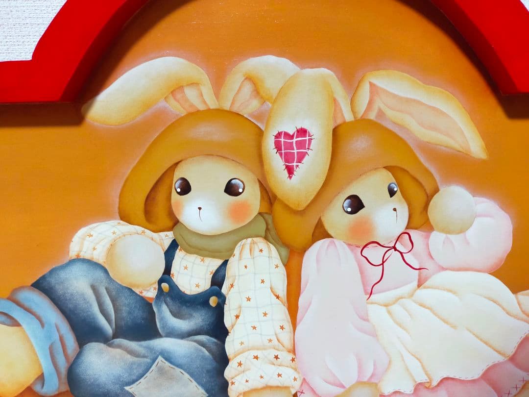 トールペイント アーチ型フレーム　60㎝　ボード　壁掛け