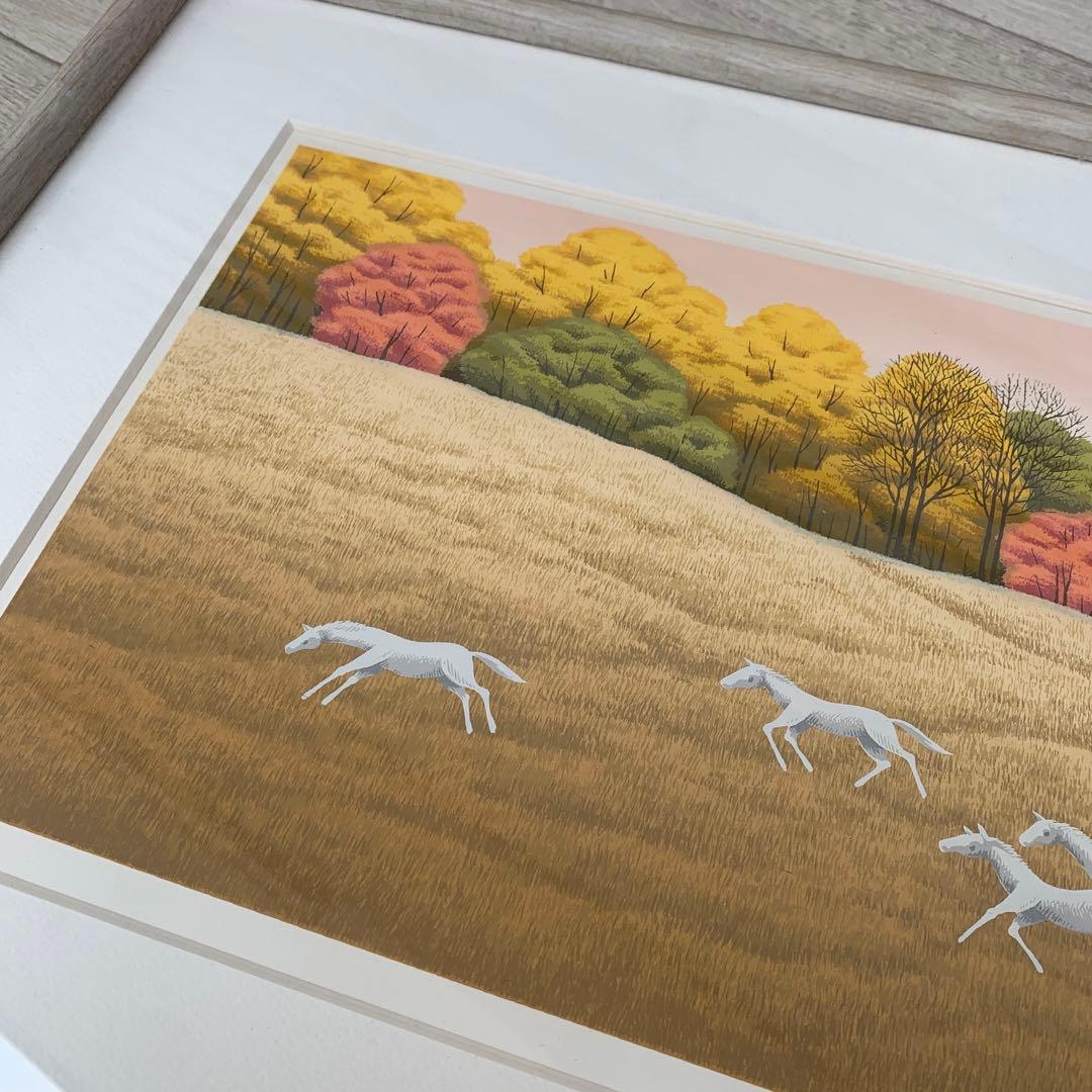 国武　久巳　　リトグラフ　300部　　馬　絵　アート