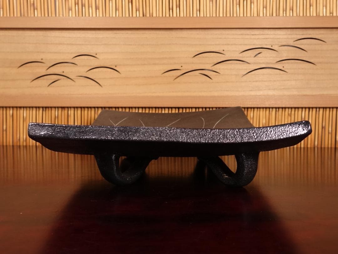 近藤豊（父:人間国宝 近藤悠三）晩年期の代名詞作 粉華俎皿 幅40cm 共箱