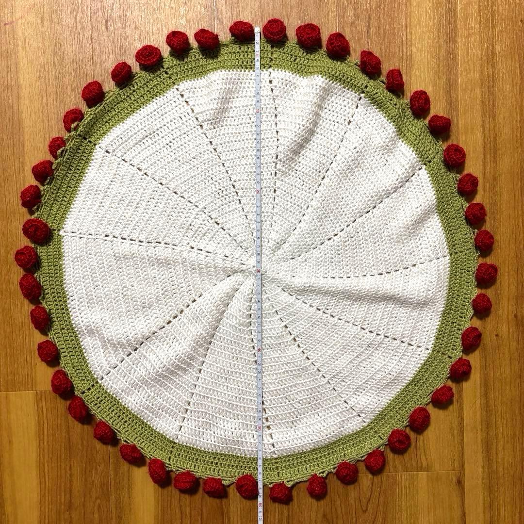 【即購入可】花束ブランケット マルチカバー ランチョンマット かぎ編み ギフト