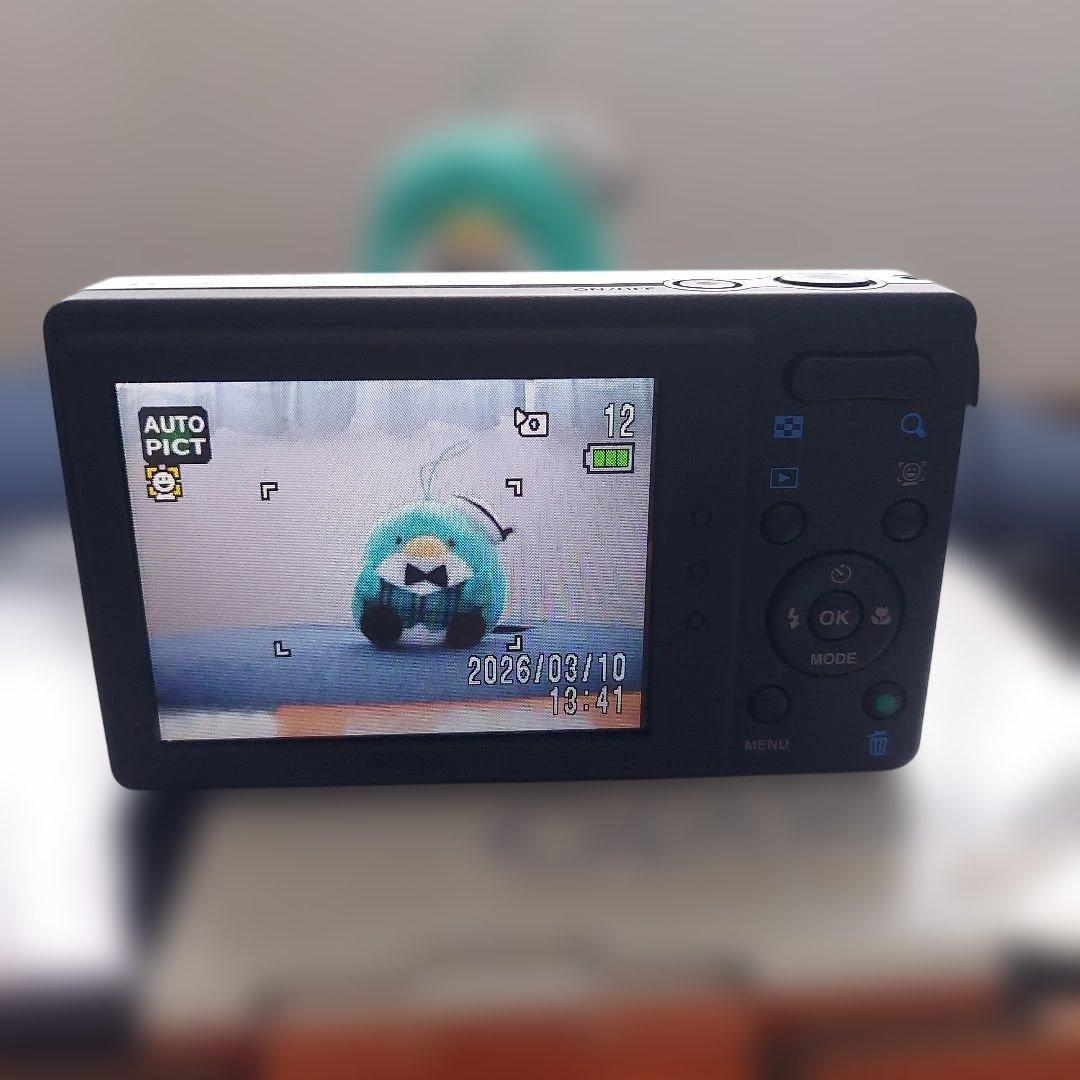 【美品】PENTAX Optio H90 ホワイト シルバーブラック