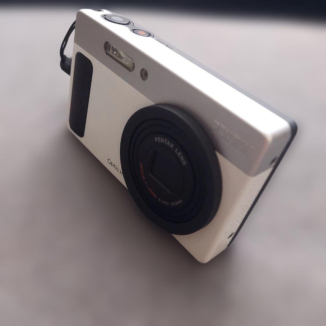 【美品】PENTAX Optio H90 ホワイト シルバーブラック