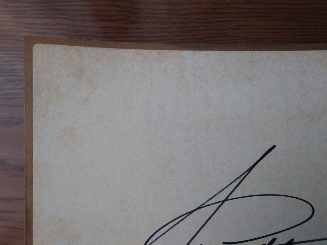 浜田省吾サイン色紙 写真