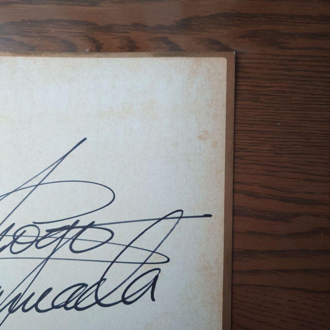 浜田省吾サイン色紙 写真