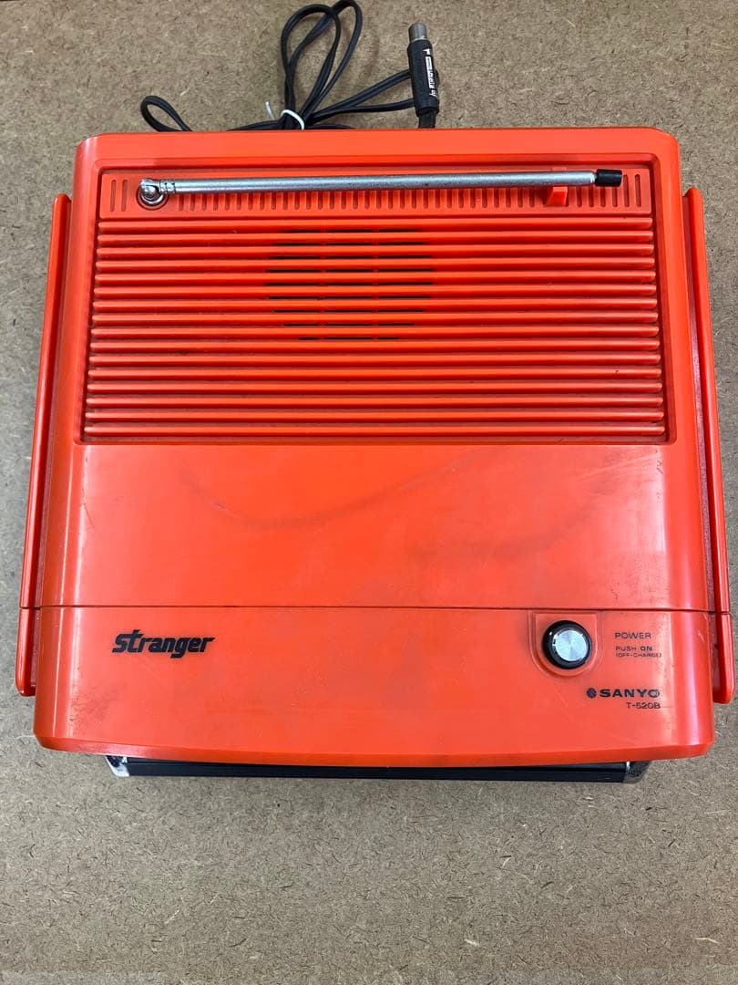 SANYO Stranger T-520B オレンジブラウン管テレビ