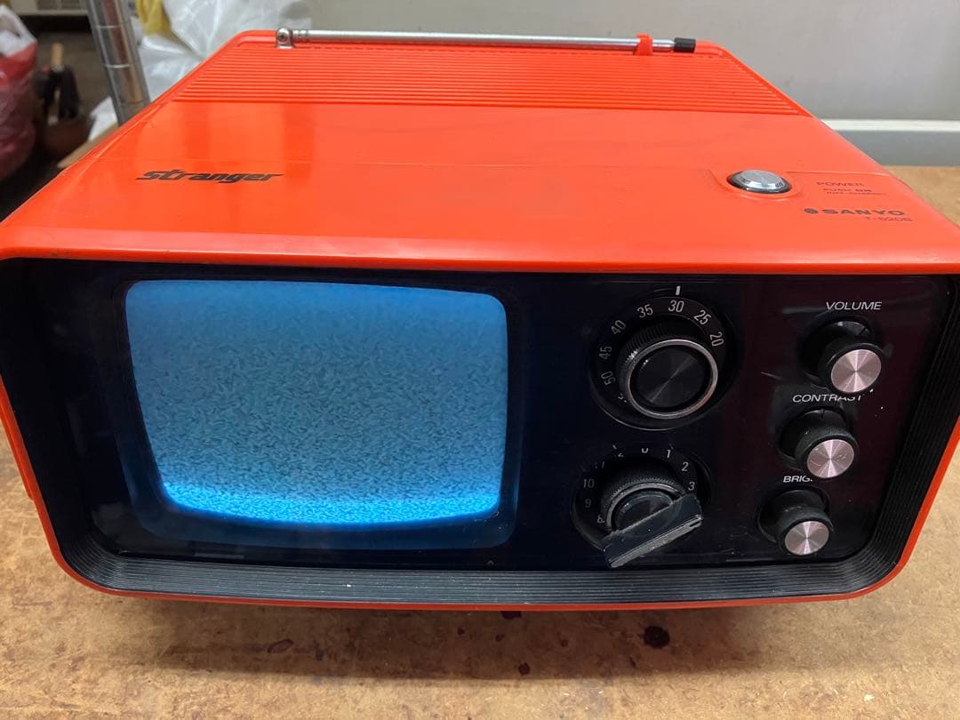 SANYO Stranger T-520B オレンジブラウン管テレビ