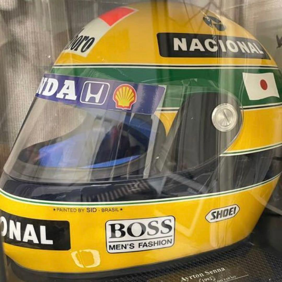 限定100点　アイルトン・セナ　1992 日本GP レプリカヘルメット　証明書付