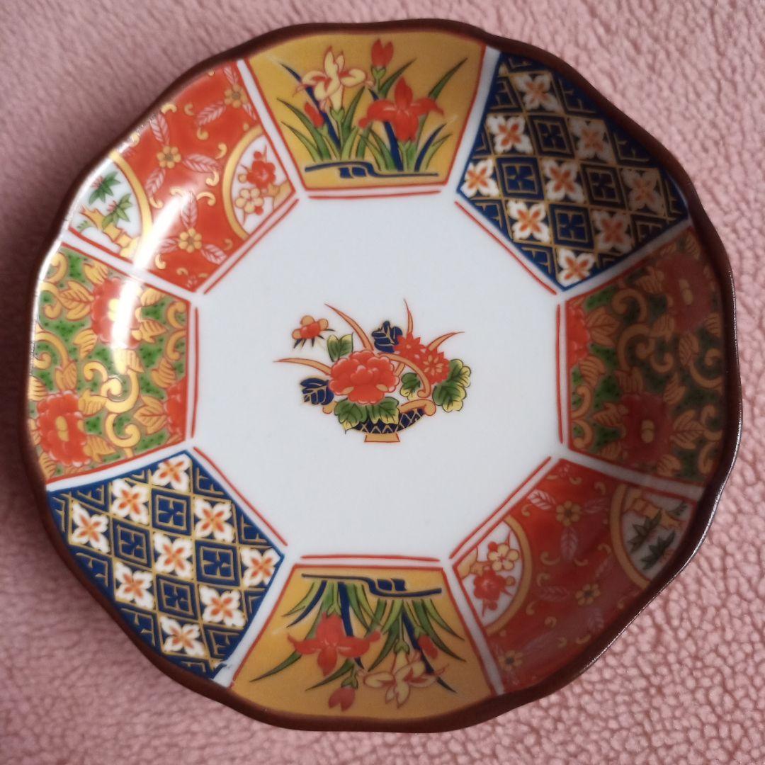 有田焼 仁祥窯 花柄 食器 セット 6点 古伊万里 金彩 和合揃 大皿 小皿