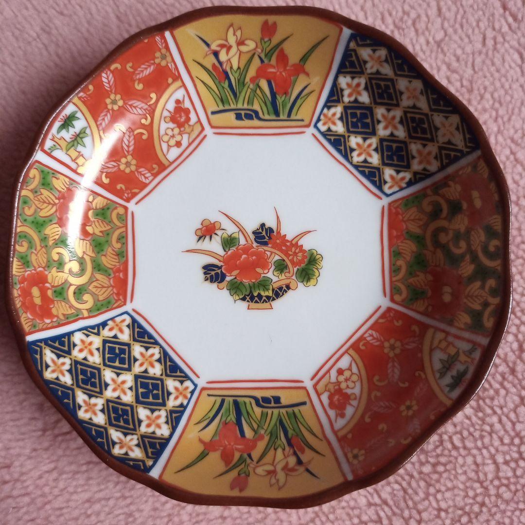 有田焼 仁祥窯 花柄 食器 セット 6点 古伊万里 金彩 和合揃 大皿 小皿