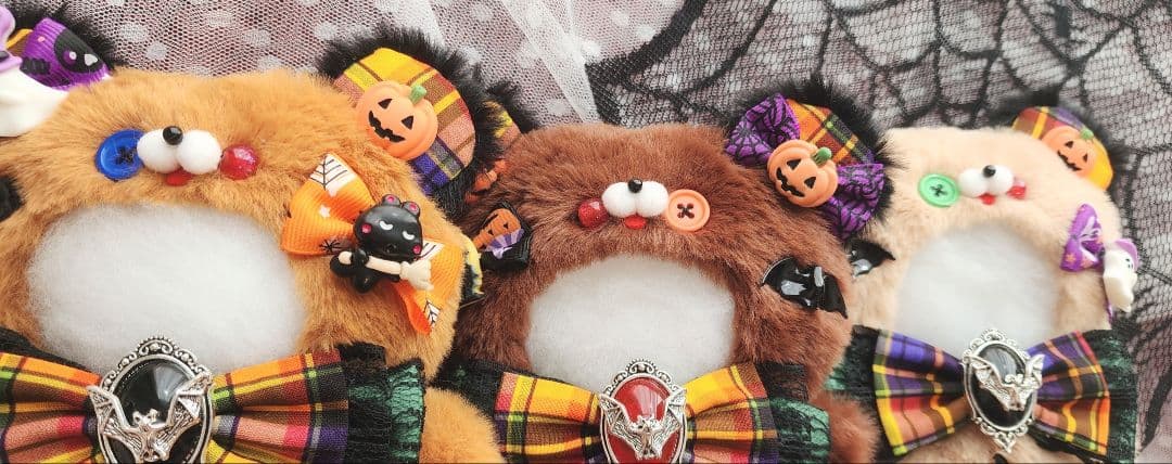 ぬい服　着ぐるみ　ゾンビテディベア①　１０～１４cm　266