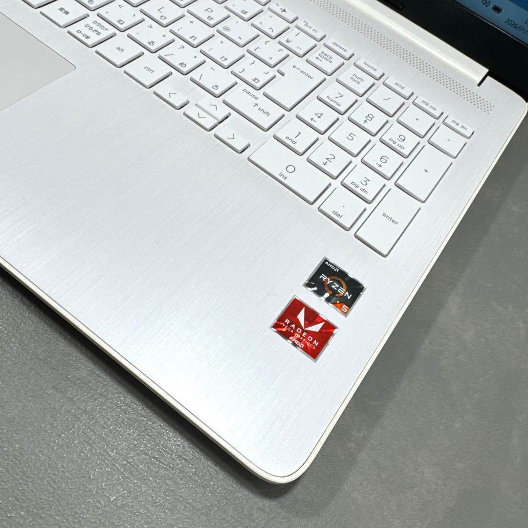 【高性能】HPピュアホワイト☘Ryzen5☘NVMe256GB+1TB